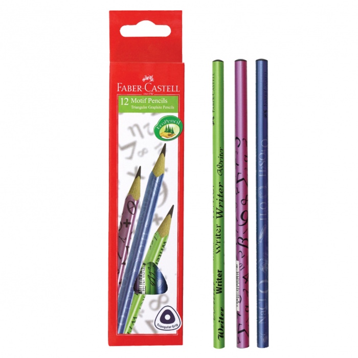 Faber-Castell Motif Pensil Fun School / Motif Pensil FUN SCHOOL Faber Castell