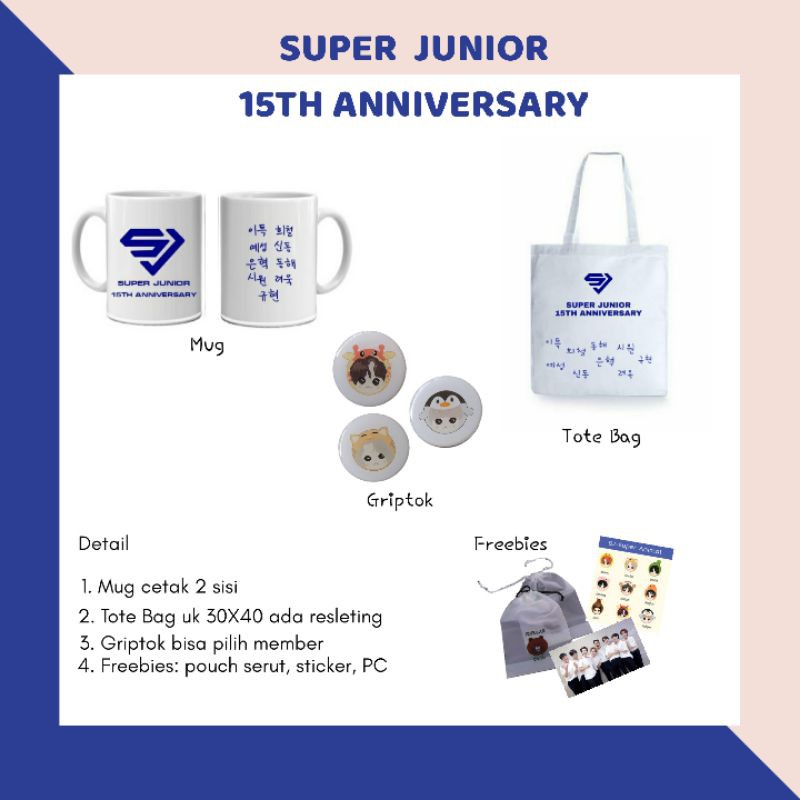 Super Junior 15th Anniversary Goodies