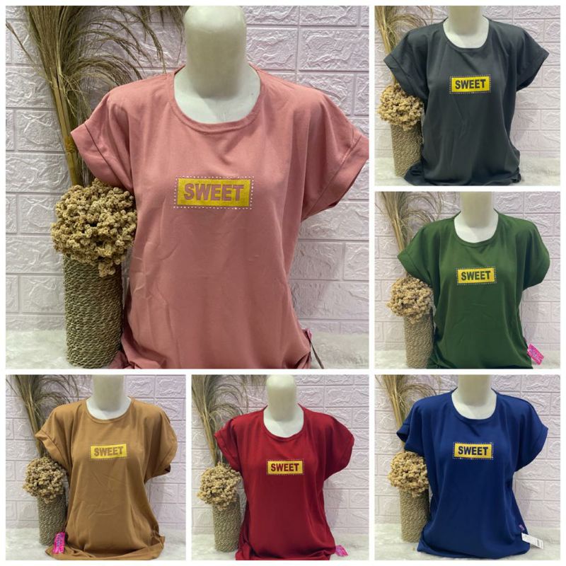 Kaos Wanita JUMBO OVERSIZE Lengan Pendek Style Beauty