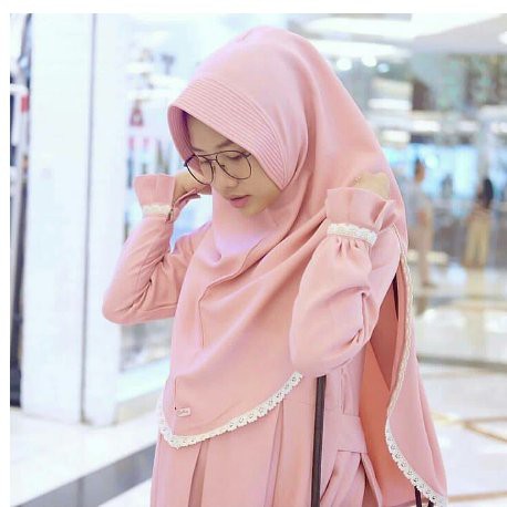 audy renda jumbo pinguin Jilbab/Hijab Instan Khimar Audy Renda || Kerudung Instan Audy Renda