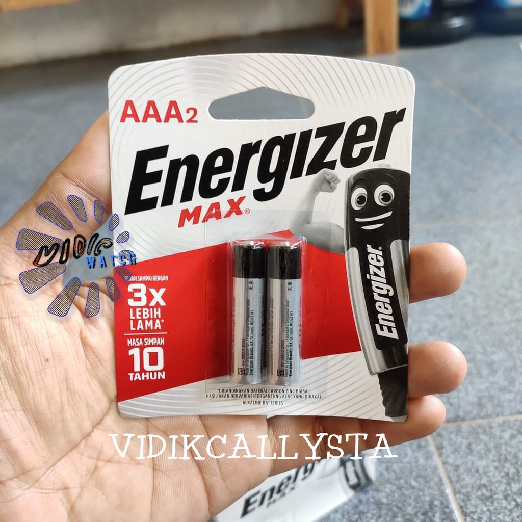 BATERAI ENERGIZER MAX AA AAA A3 A2 E91 BP2 LR 6 / AAA A3 E92 BP3 LR03 1.5V ASLI ISI 2