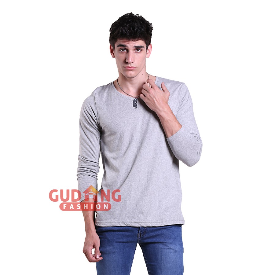 T-Shirt O-Neck Lengan Panjang Slim - PAN 853