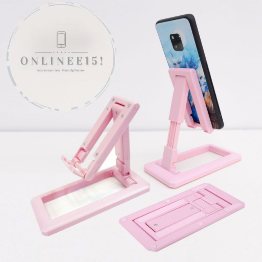 Folding Desktop T2 Phone Holder Lipat Universal Support Stand Meja Standing T2 Dudukan Sandaran