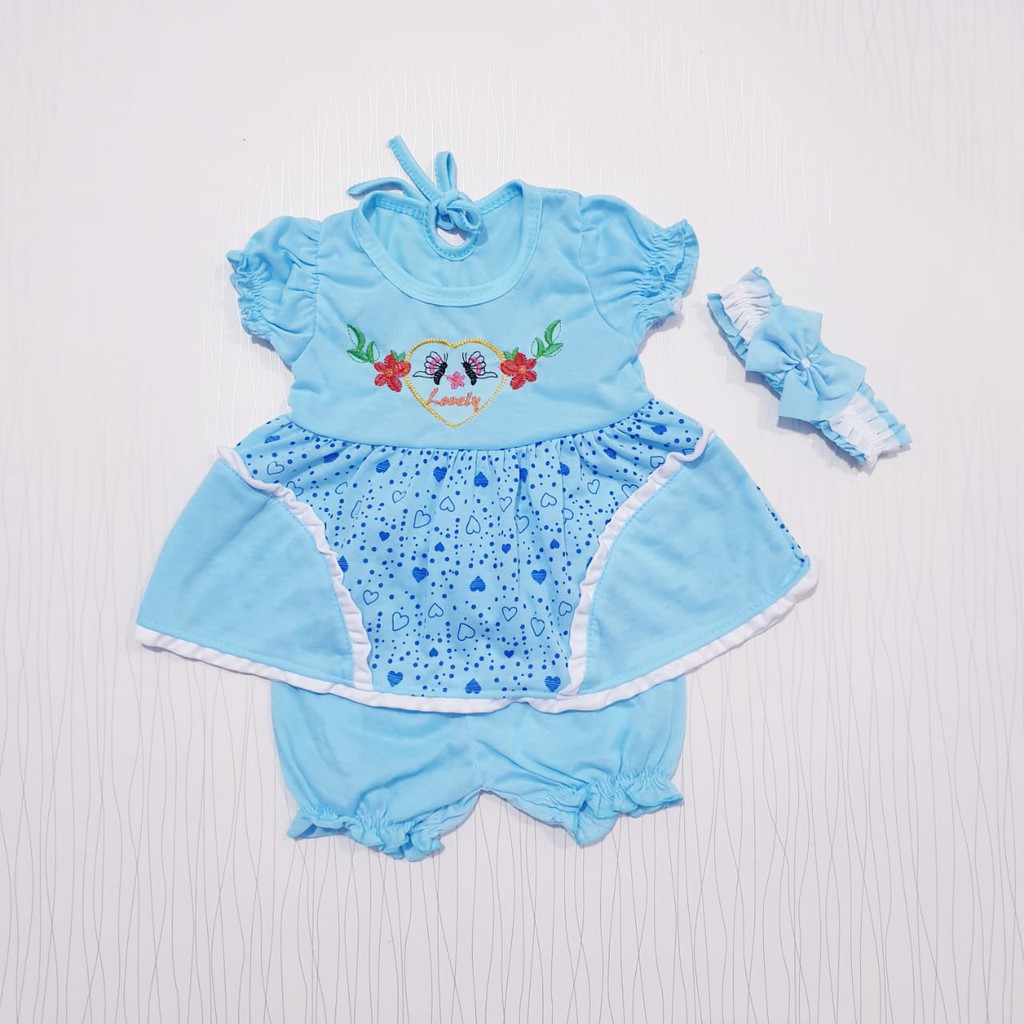 COD Bayar Ditempat Dress Anak FREE BANDO Baby Alicia