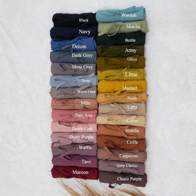 Bergo Maryam Bahan Diamond Crepe Jilbab hijab kerudung Instan code 115-1