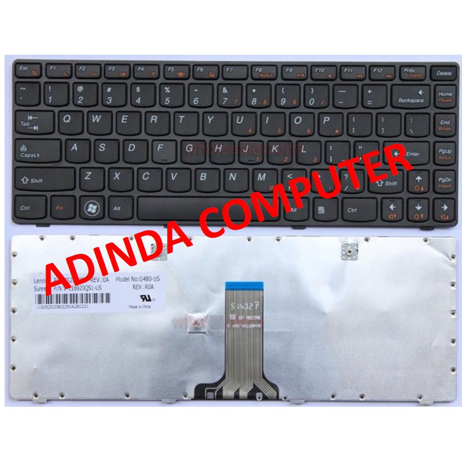 Keyboard LENOVO G480 G480A G485 G485A G485G Z380 Z480 Z485 G410 G400