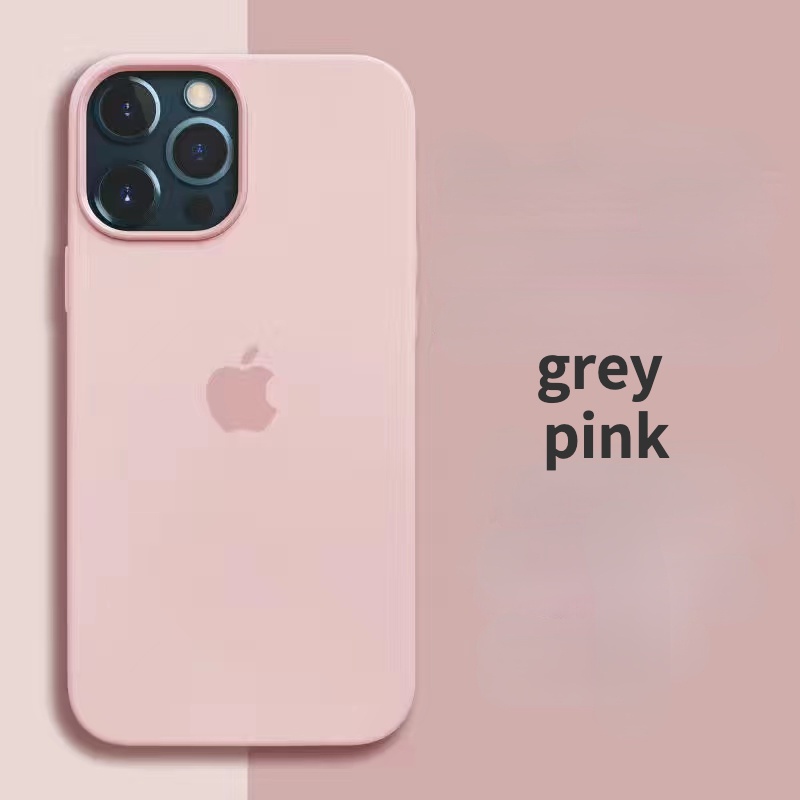 IPHONE Casing Silikon Cair Warna-Warni Beludru Untuk Iphone11 12 13 14 Pro Max Plus X XS XR 7 8 Plus SE 2020 shockproof case cover