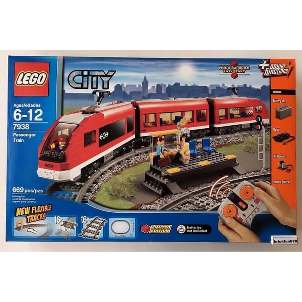 lego city passenger train 7938
