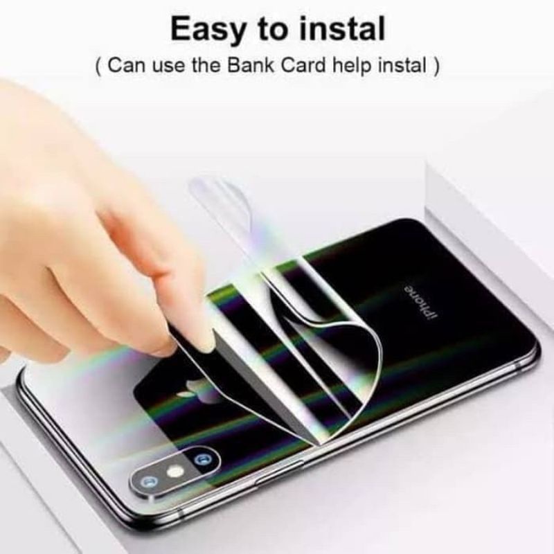 Oppo Reno 4 / 4F / 5 / 5F / 6 4G/5G / 6 Pro Anti Gores Skin Aurora Pelangi Screen Guard Protector Plastik Anti Gores Belakang Anti Jamur