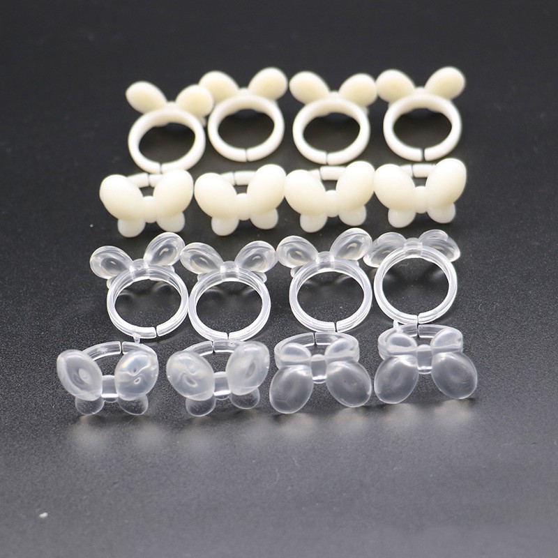 50pcs cincin display kutek kupu kupu butterfly nail display ring color Produk Good Quality