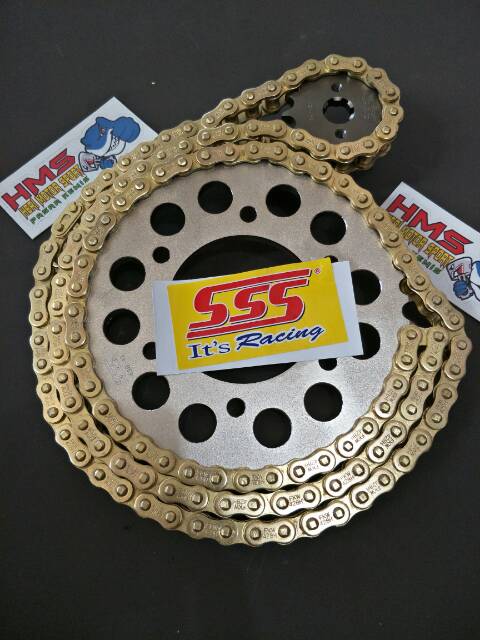 Gir Set SSS Sonic 150 R,Sonic,Rx King ,Rxk Rantai Gold 428 415 - Gear Set Sss Sonic 150 R Sonic-4