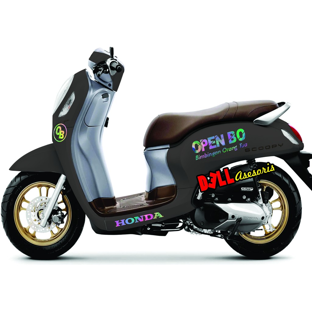 STIKER SCOOPY OPEN BO Beat PCX Nmax Vario STCKER SCOOPY OPEN BO bimbingan orang tua