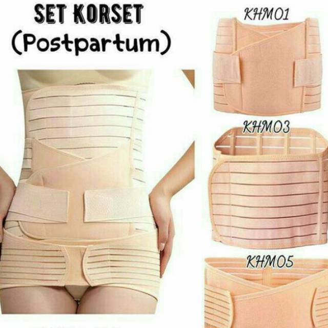 Stagen 3in1#Korset Stagen 3in1# korset ibu  melahirkan