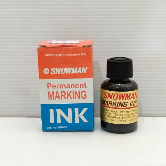 

Reffil Tinta Spidol Snowman Permanent Black
