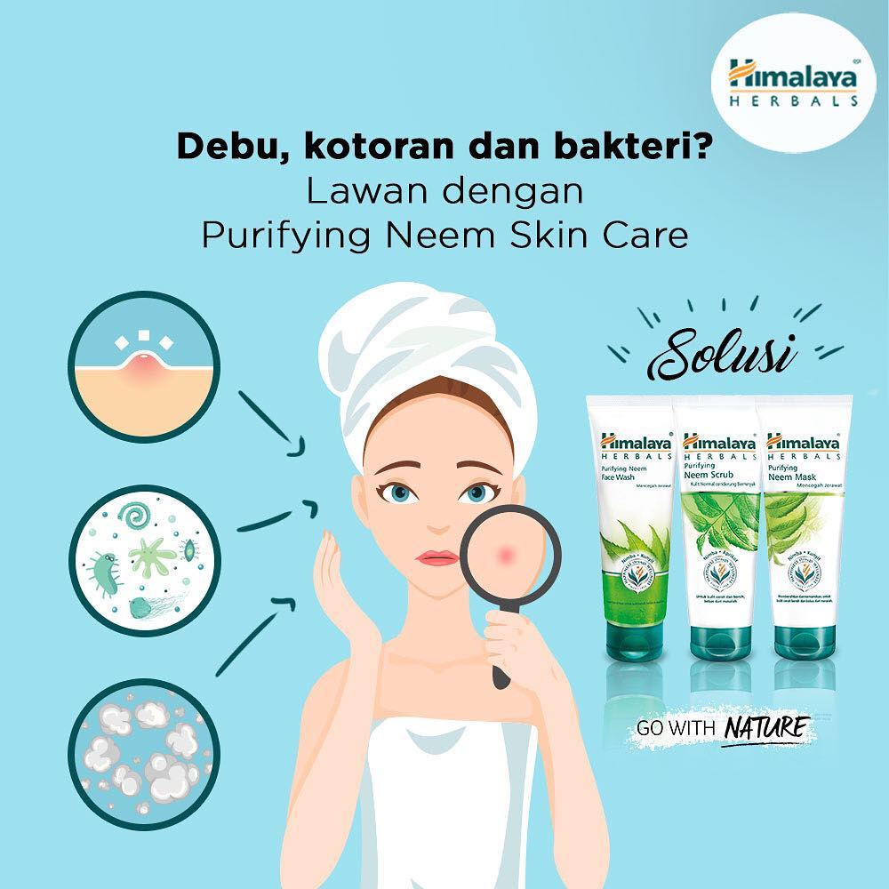 (INEED) Himalaya Purifying Neem Mask 100ml | 50ml / Masker HImalaya / Masker Wajah / Skin Care / Face Mask