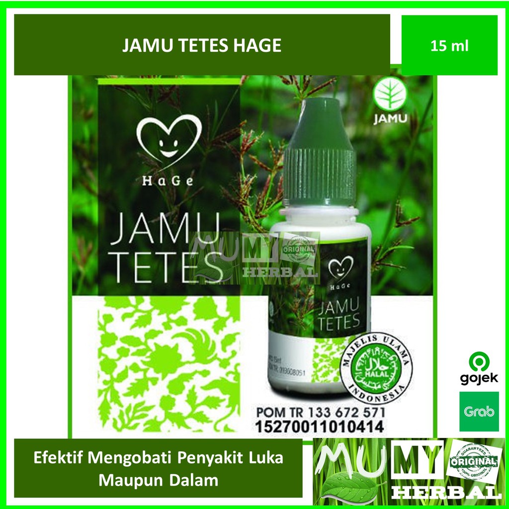 

JAMU TETES HAGE ASLI Mengobati Luka Luar Luka Dalam
