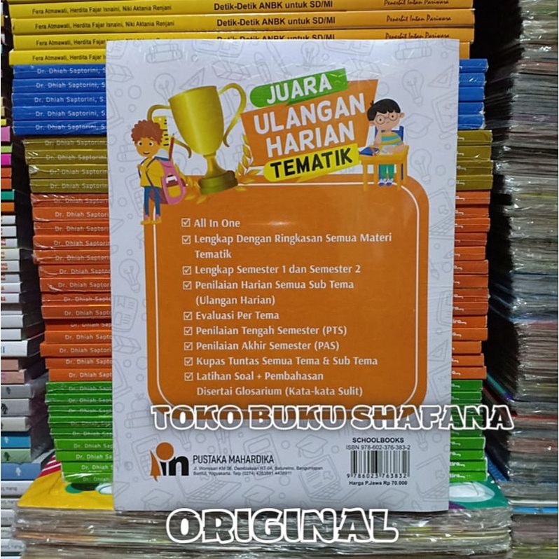 Buku Juara Ulangan Harian Tematik Kelas 4 SD/MI Pustaka Mahardika Kurikulum 2013 ORI