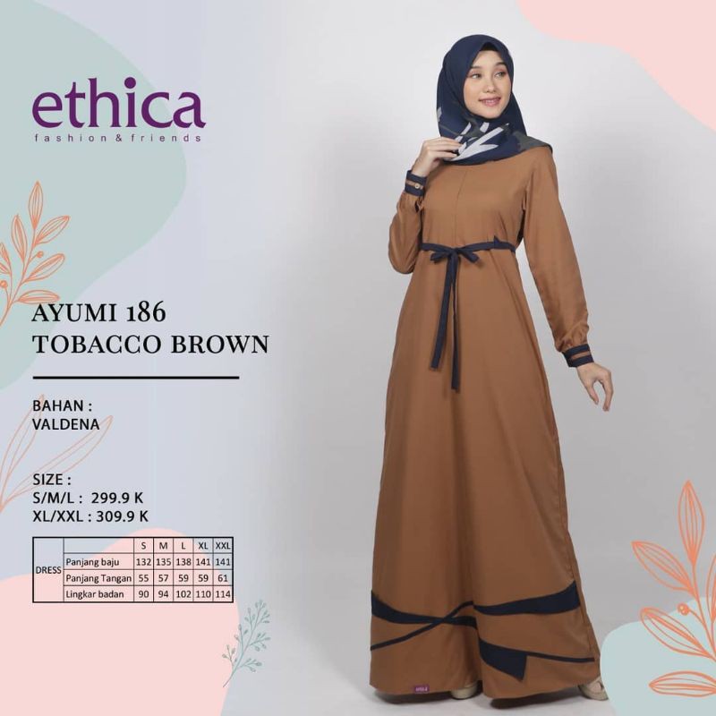 fashion wanita gamis ethica Ayumi 186