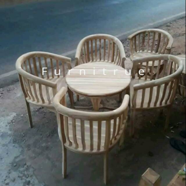 Kursi betawi set mentah 4 kursi 1 meja kursi lenong kursi tamu betawi