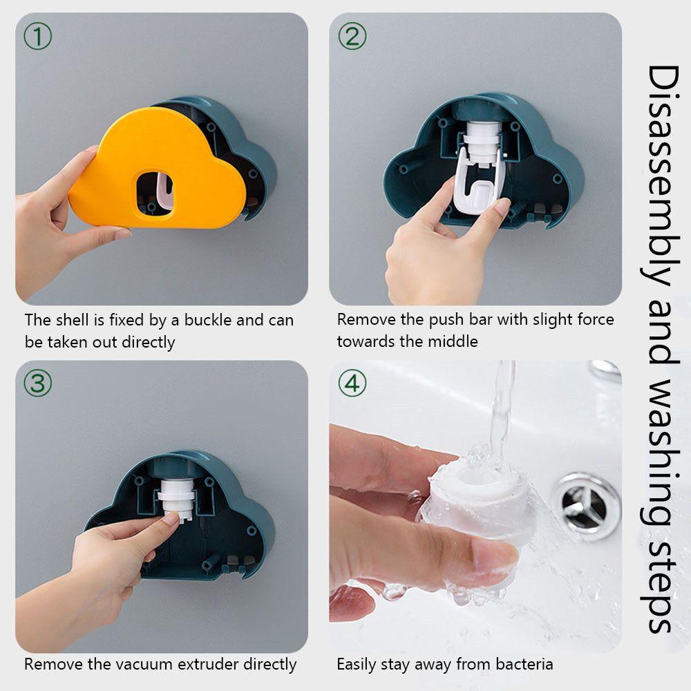 Populer Dispenser Odol Otomatis Multicolor Wall Suction Tempat Pasta Gigi Tempel Dinding