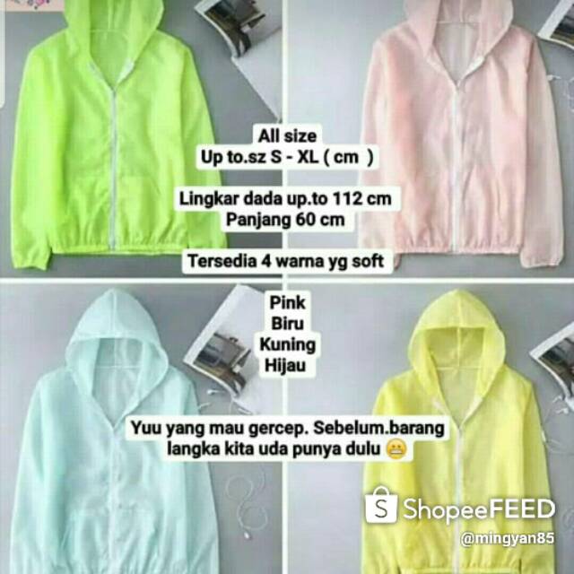 Jaket anti UV & anti virus