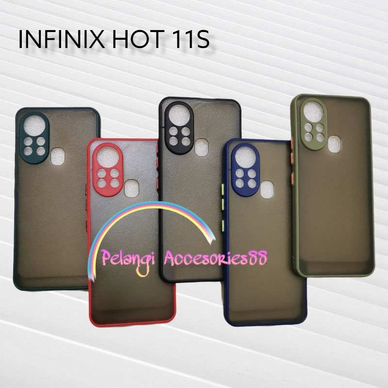 CASE INFINIX HOT 11S ( FINGERPRINT DI BELAKANG) SOFTCASE CASE DOVE CASE FULL COLOUR