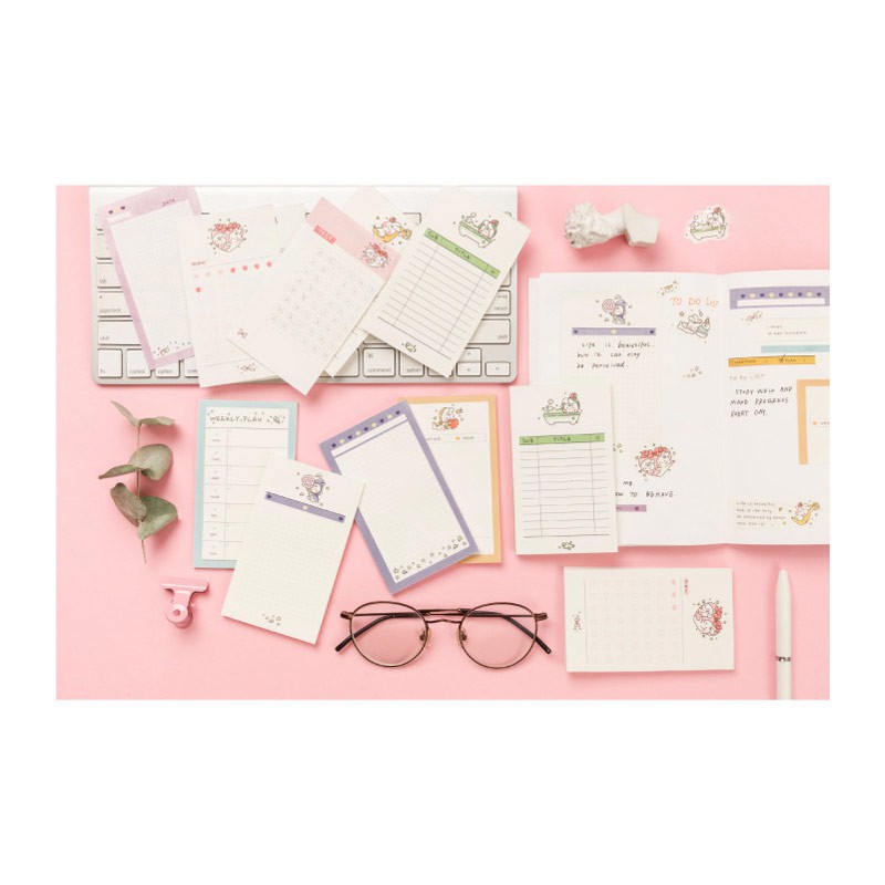 Super Cute Rabbit Series Memopad / Memo Kelinci Lucu Unik Murah-5