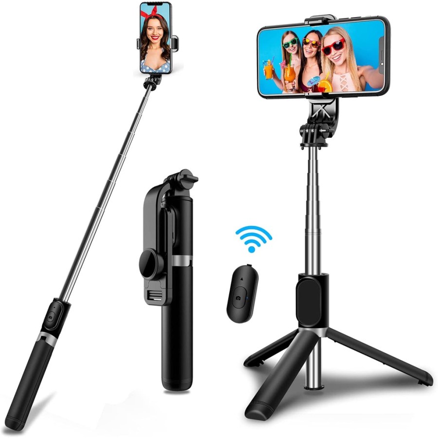 TONGSIS Q07 SELFIE BLUETOOTH WIRELESS / TRIPOD SELFIE BLUETOOTH REMOTE CONTROL PHONE HOLDER