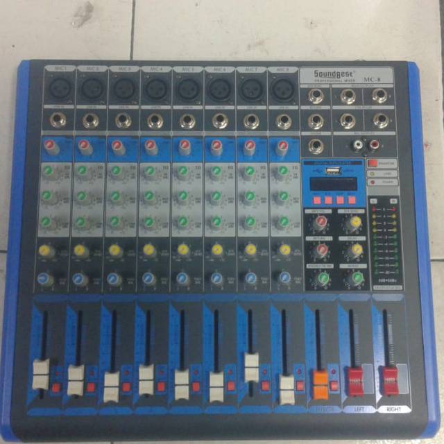 MIXER SOUNDBEST MC 8 ( 8 CHANNEL FULL ) USB