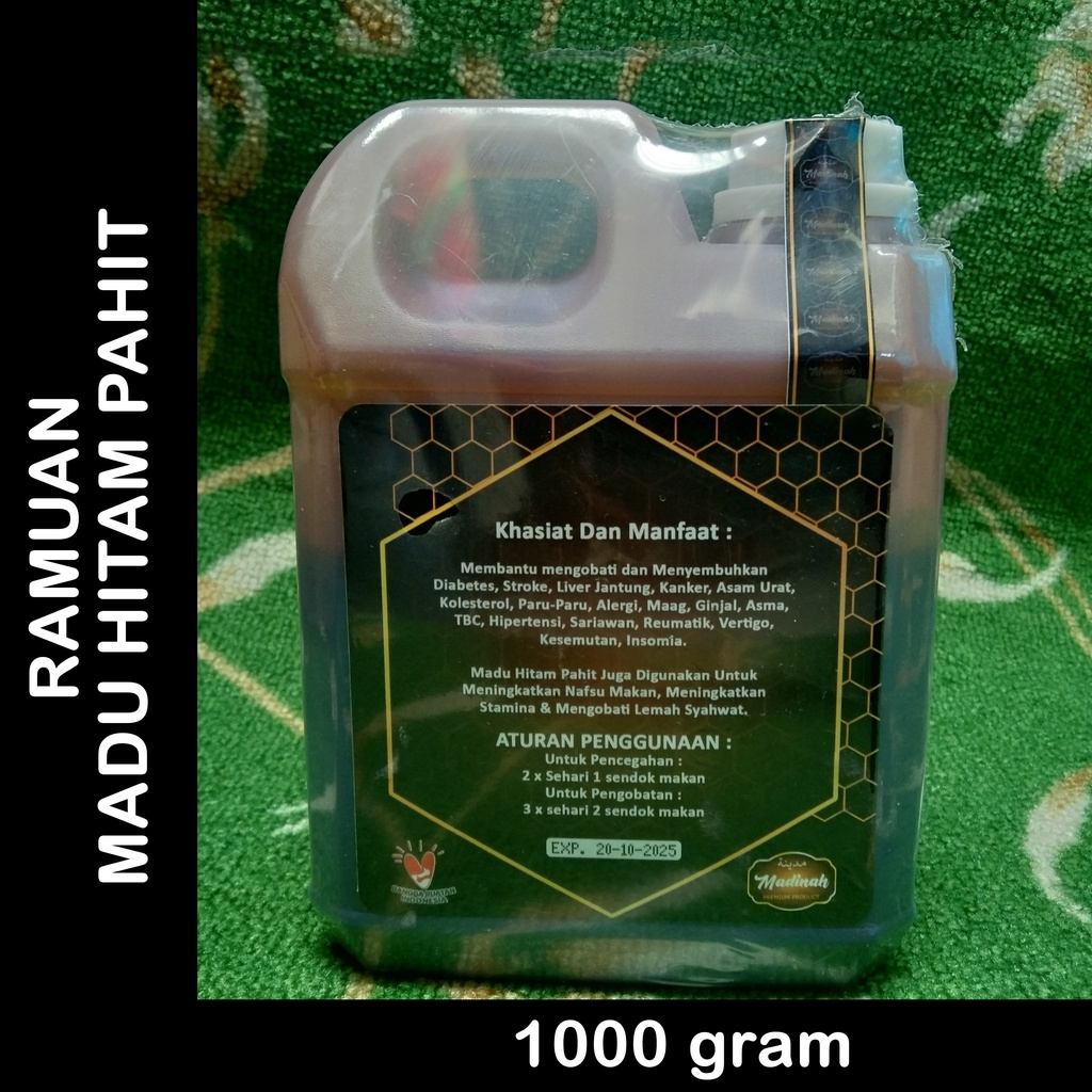 MADU HITAM PAHIT PLUS PROPOLIS 1000 GRAM