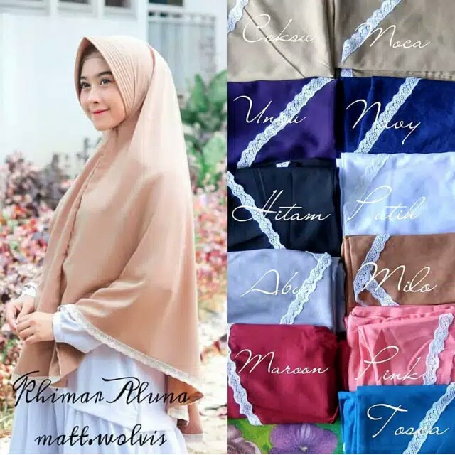 JILBAB AUDY RENDA / KHIMAR JUMBO RENDA / KHIMAR PET AUDY JUMBO RENDA KHIMAR TURKI JILBAB INSTAN