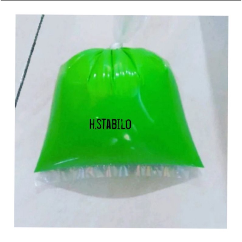 Cat tembok kiloan 1kg berkualitas super warna hijau stabilo