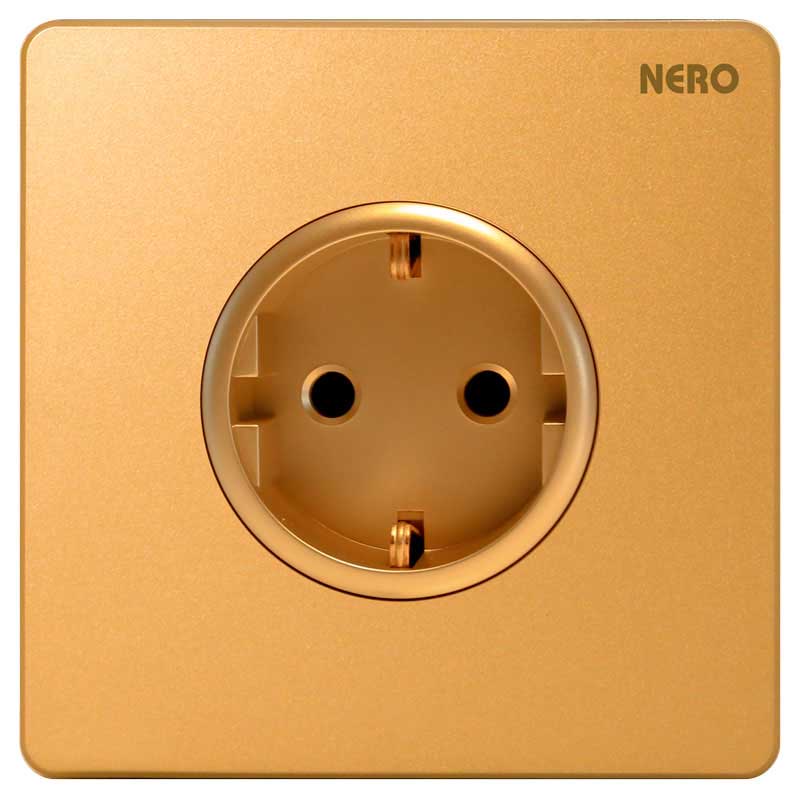 NERO Casa X216VG-GOLD Stop Kontak Schuko (CP)