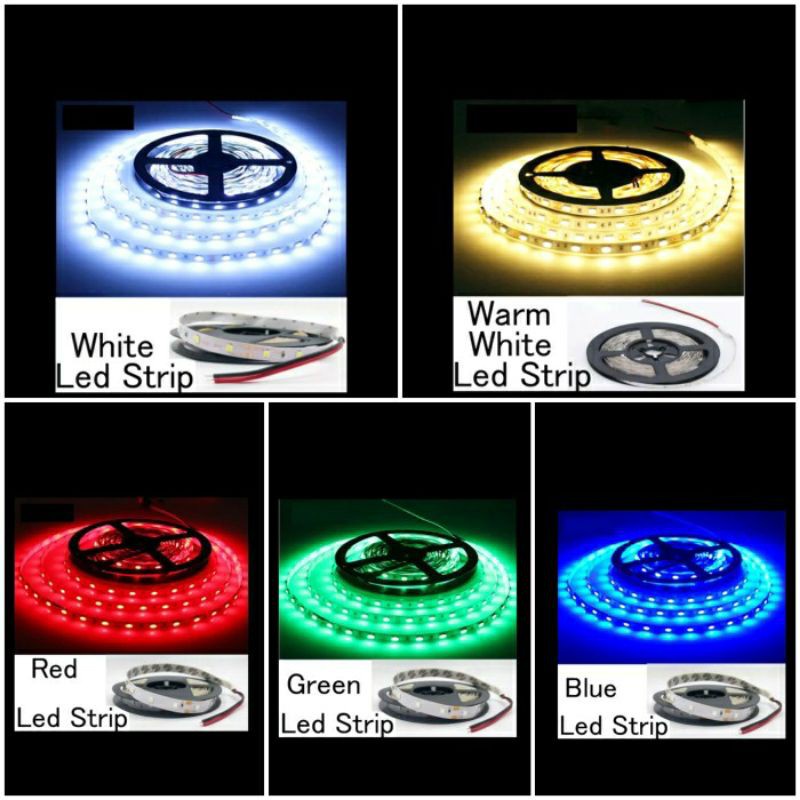 LAMPU LED STRIP 3528 5METER 300LED DEKORASI PLAFON KAMAR KOLONG MEJA TV