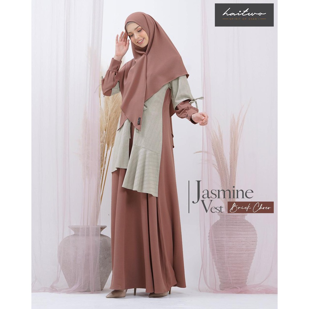 HAIHAI GAMIS GM 97 BAHAN AMUNZEN MIX DOBBY GAMIS SET SYAR'I [BISA COD]