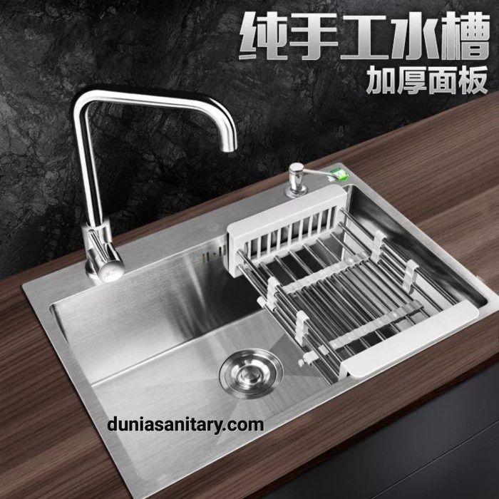 Paket Komplit Kitchen Sink Onan 5040 Bak Cuci Piring Model Bolzano - Cuci Piring ( Peralatan Dan