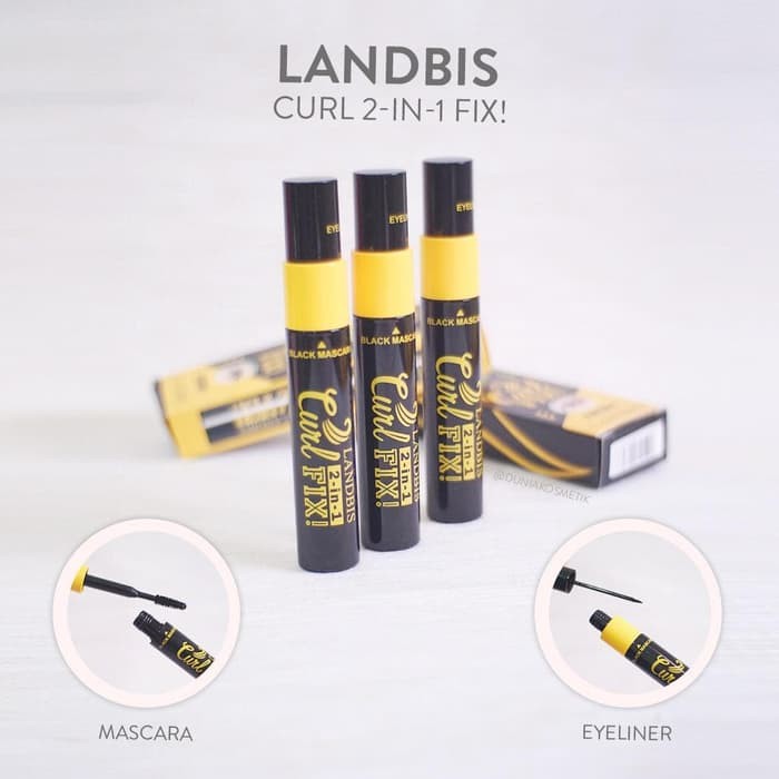 LANDBIS MASCARA AND EYELINER FIX 2 IN 1