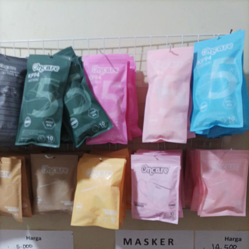 masker duckbill oncare warna isi 10