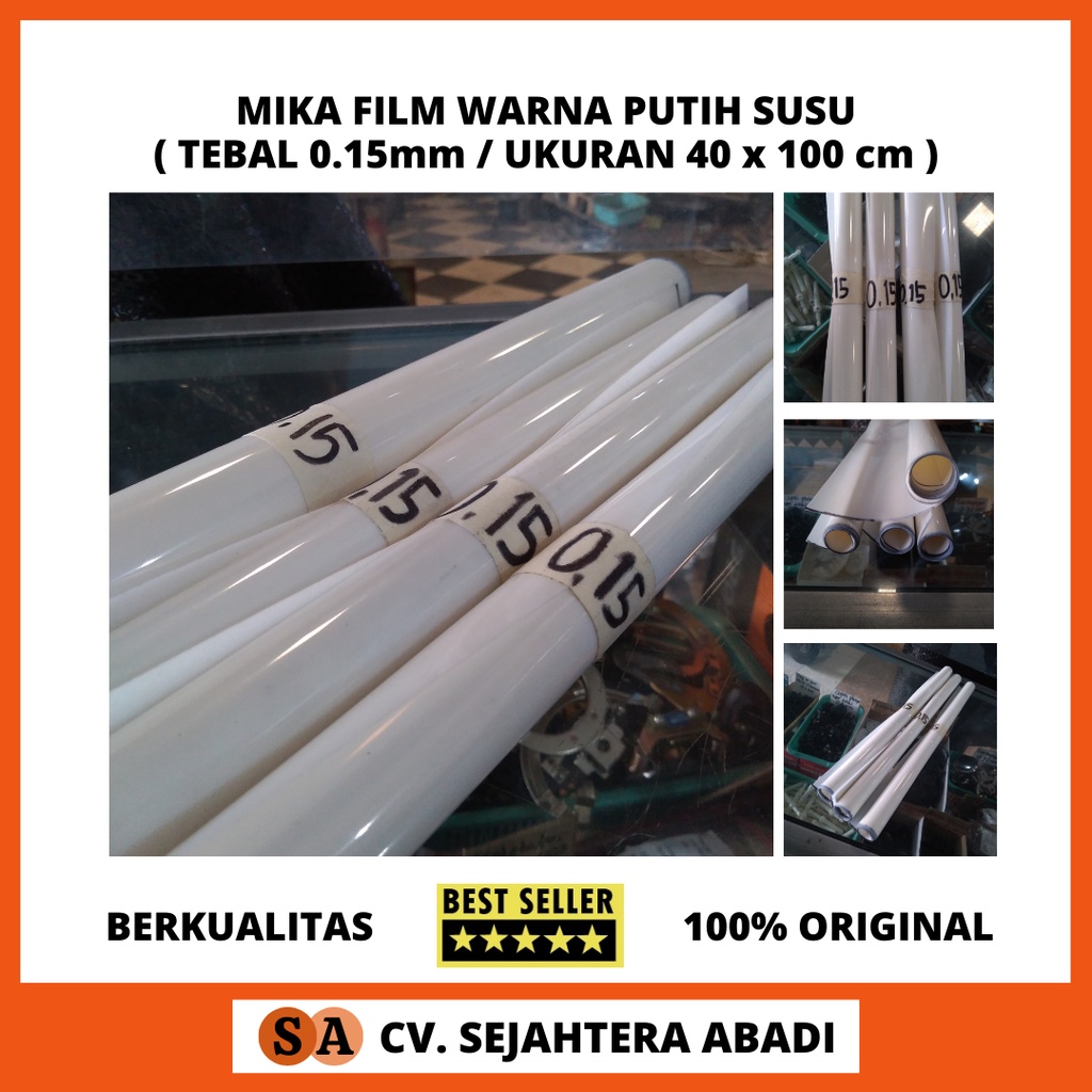 Jual Termurah Mika Film Putih Susu Tebal Mm Mm Mm