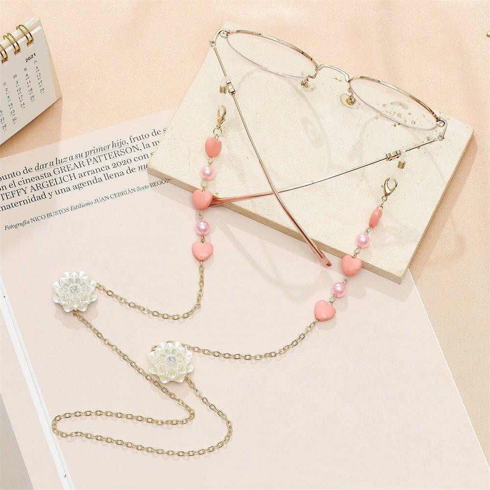 Lily Rantai Kacamata Wanita Kalung Anti Hilang Cord Holder Pearls Chain