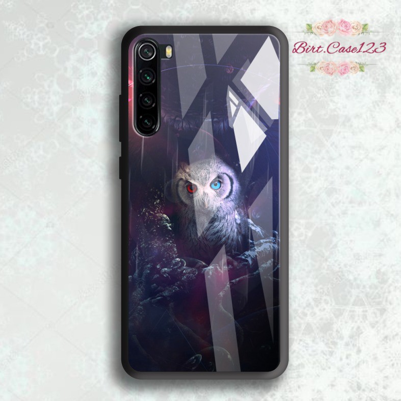 Case softcase silikon Gambar BURUNG HANTU back case glass oppo samsung vivo xiaomi realme all type