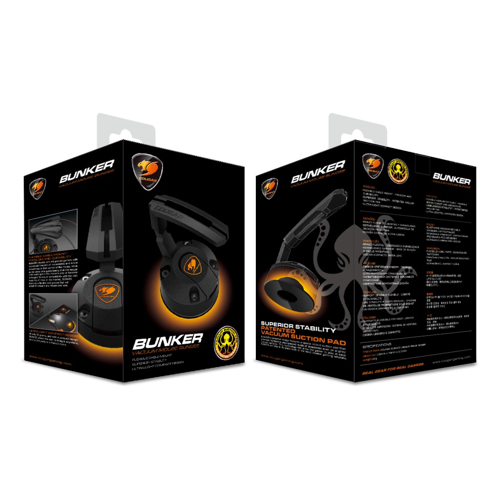 COUGAR GAMING BUNKER VACUUM MOUSE BUNGEE