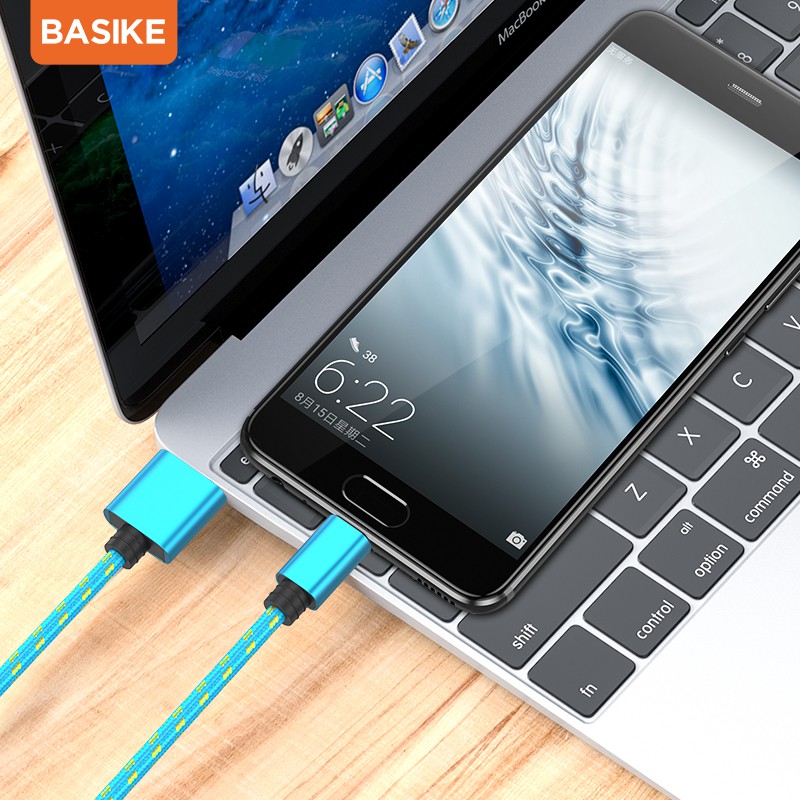 Kabel Data Fast Charging BASIKE Micro USB Cable Android Tangle-free Charger Xiaomi Samsung Vivo OPPO Mobile Cables Converters-8