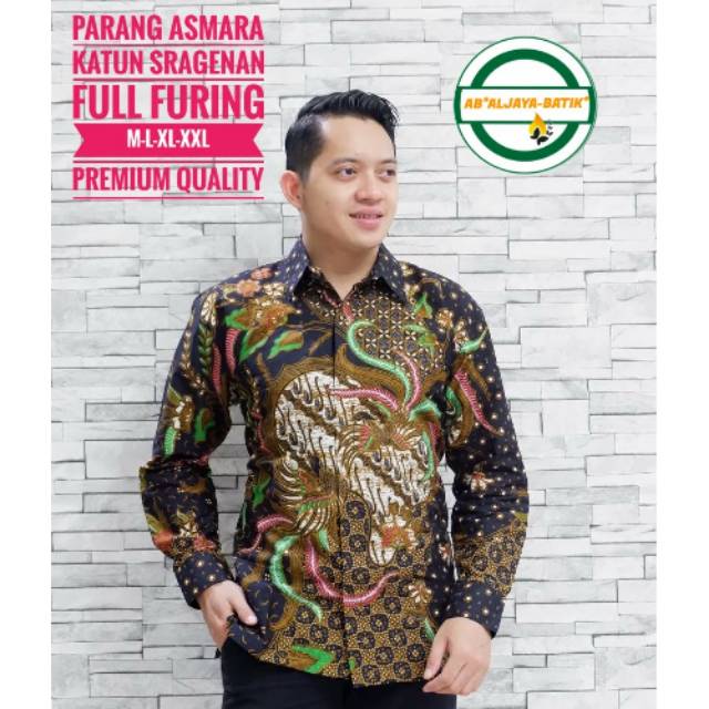 Kemeja Batik / Hem Batik Lengan Panjang Eksklusif PARANG ASMARA