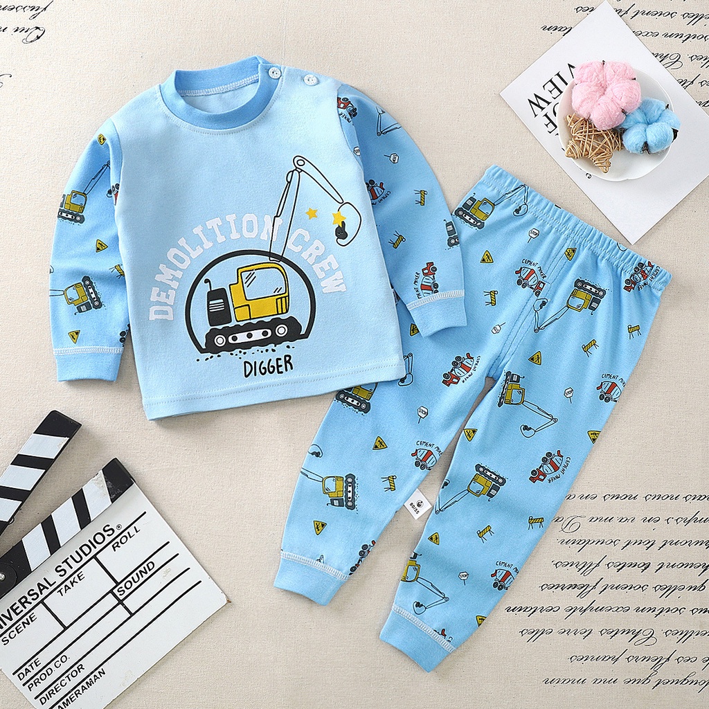 BABY STORE01 - BBB1 SETELAN ANAK 0-4 TAHUN SETELAN BAYI PANJANG PIYAMA BAYI BAJU PANJANG DAN CELANA PANJANG 1-10