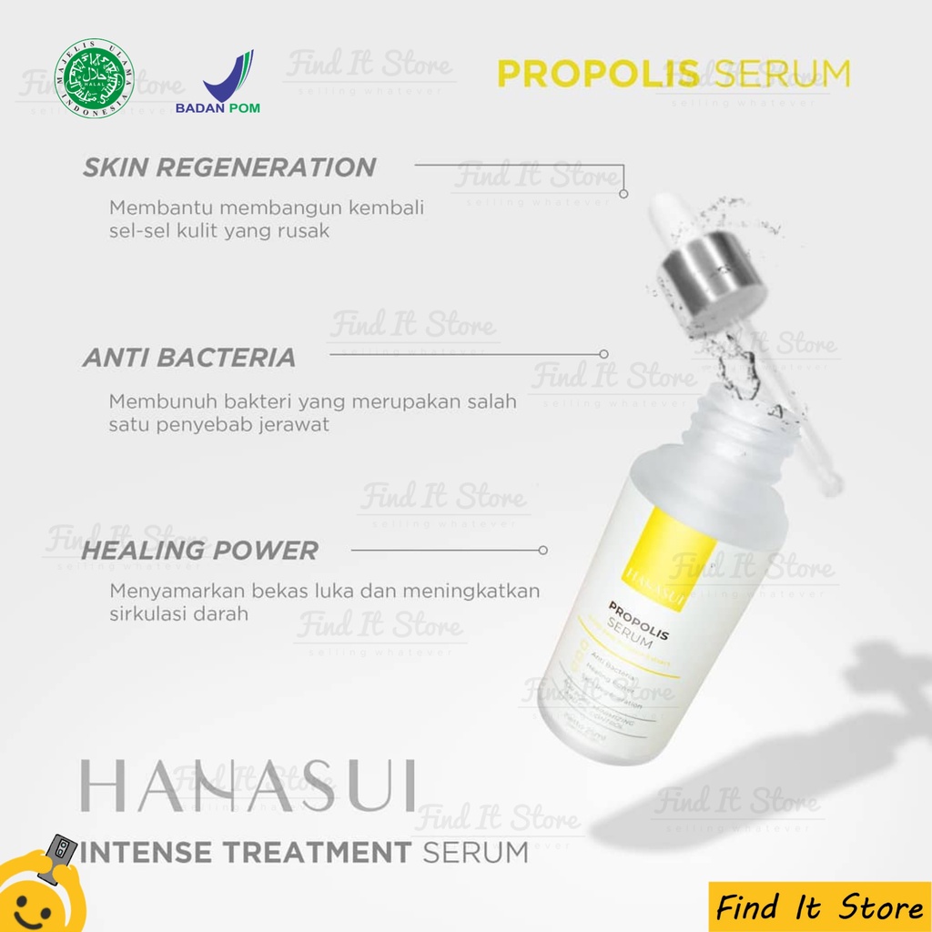 Hanasui Serum Series | Gold Whitening | Vitamin C | Anti Acne | Power Serum | Retinol | Exfoliating | Collagen Anti Acne X Beino Rejuvenate | BPOM