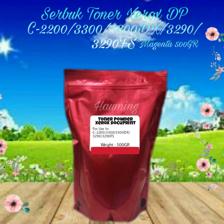Serbuk Toner Fuji Xerox Docuprint C2200 C3300 C3300DX C3290 C3290FS C-2200 3300 3290 Magenta 500gr