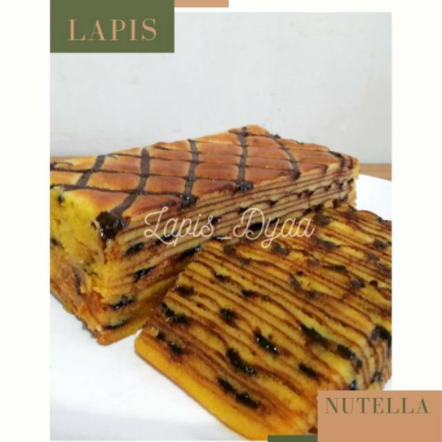 

Lapis legit nutella ukuran 15x15cm