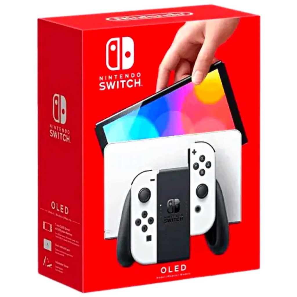 ⭐ NINTENDO SWITCH™ OLED : WHITE ⭐ Home Video Game Console | for kaset bd cd game nitendo switch oled