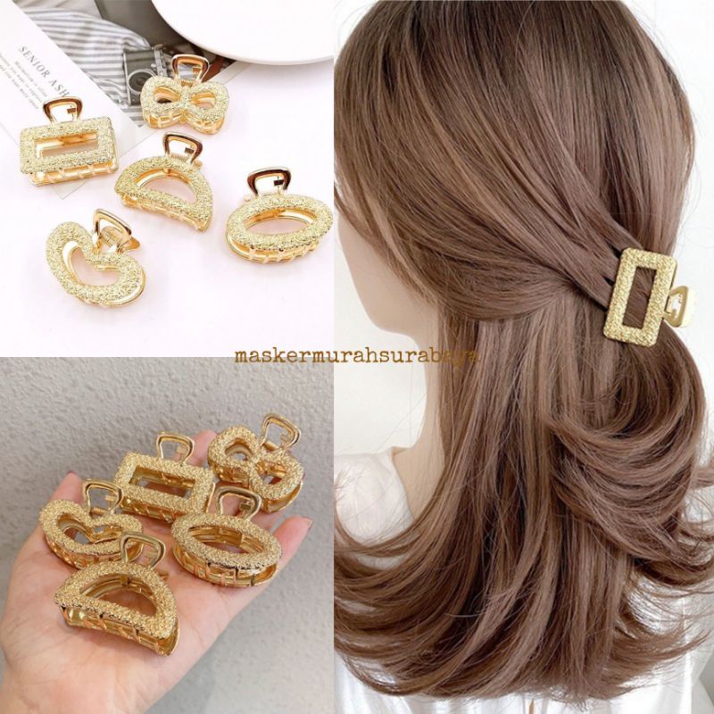 JEPIT RAMBUT JEDAI GOLD LOGAM ALLOY WARNA EMAS GOLD ALA KOREA IMPORT HA068